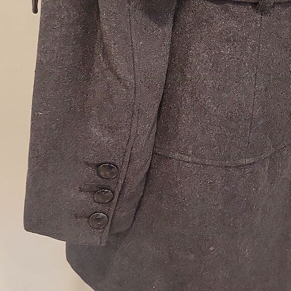 Guess Women's Double-Breasted Gray WOOL blend Coat size S - Picture 3 of 5